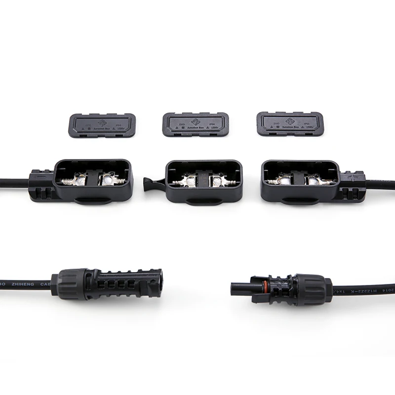 Groxhandel diodo Verhindern semi-gegenwanne kit scatola di giunzione pannello solare Photovoltaik pannello Stecker mit Stecker Kabel