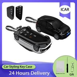 ICAR For Golf 8 Appearance for VW Volkswagen MK8 2020 for Skoda Octavia for Seat Smart Remote Car Key Cover Fob Bag Keychain