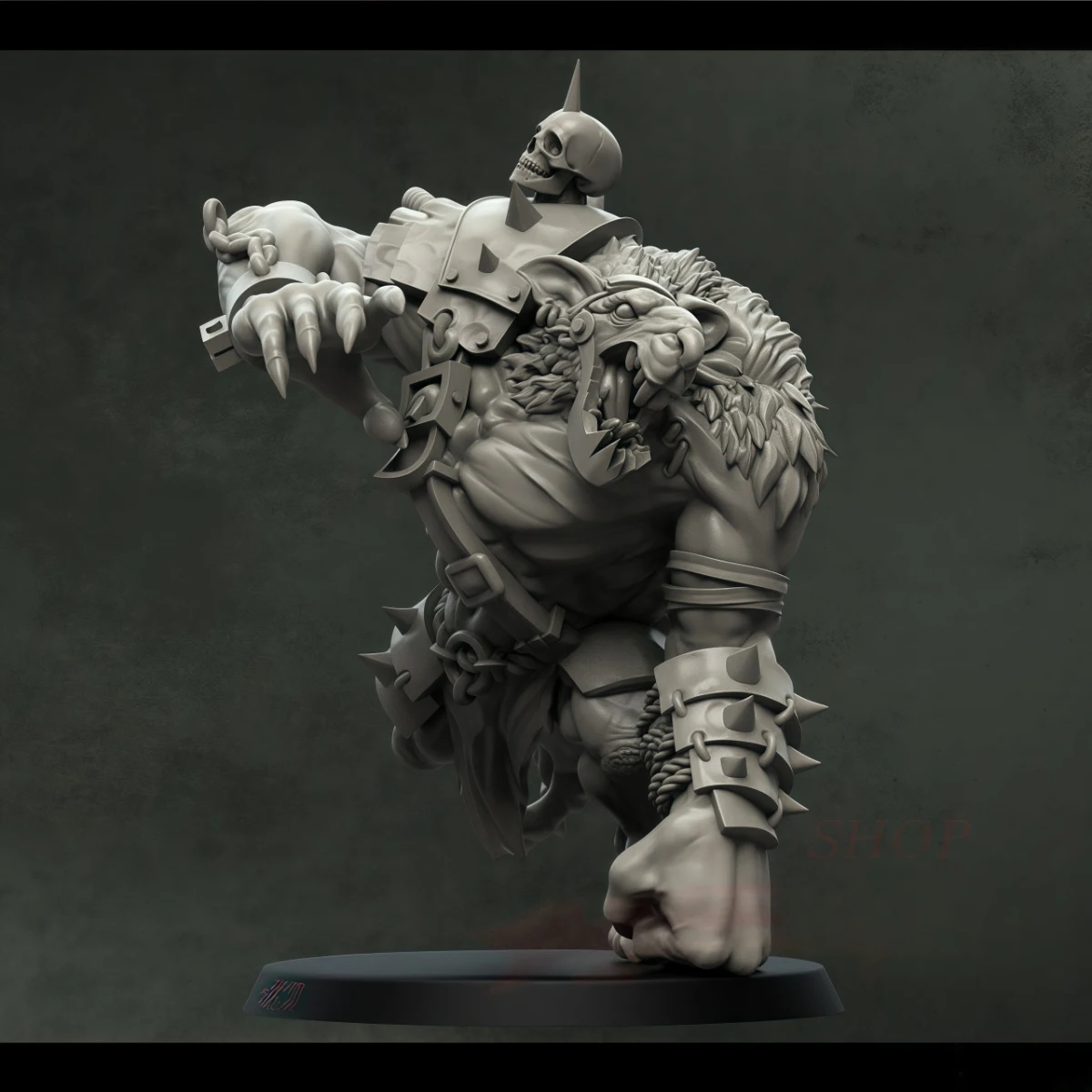 Kit model resin 28MM yang tidak dicat, Monster Tikus Belum Dirakit dan Tidak Dicat GK