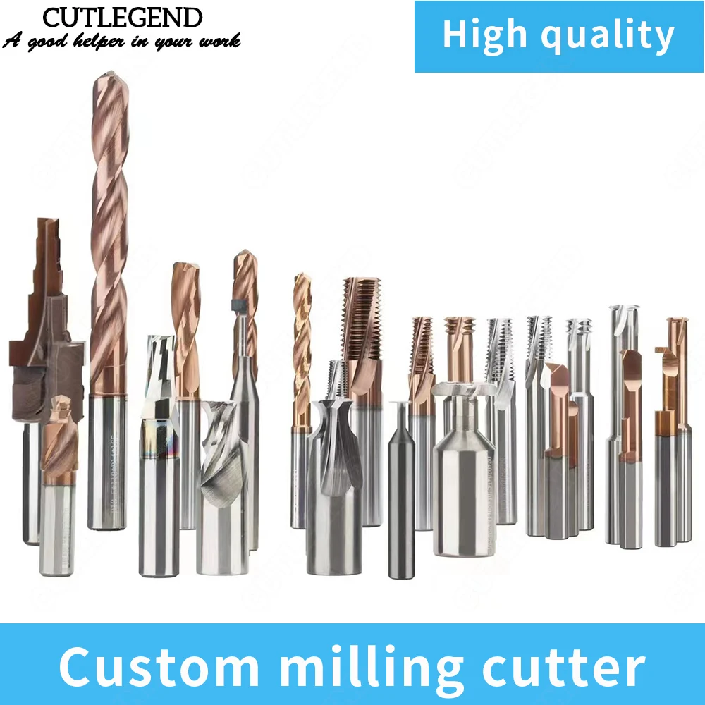 CUTLEGEND Milling Cutter Custom Endmills Tungsten Steel Tool Cnc Custom Milling Cutter Metal Kit Top Milling Machine Endmill