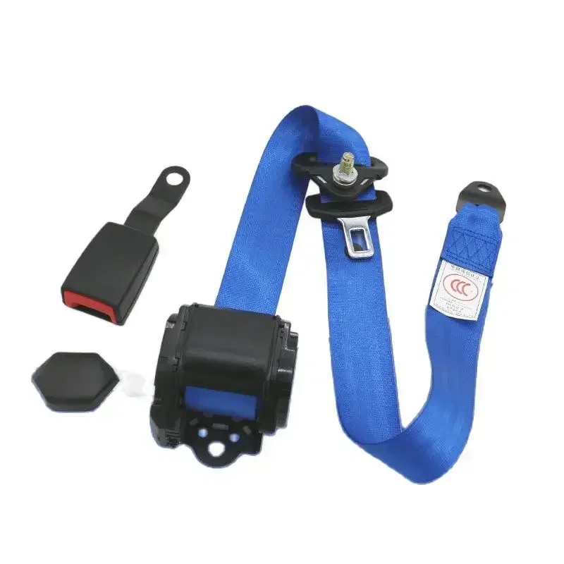 Universal Self-Winding Shrink 3-Point Seat Belt Lap With Car Seat Belt Adjuster Lock Seat Retractable Auto Safety Belt