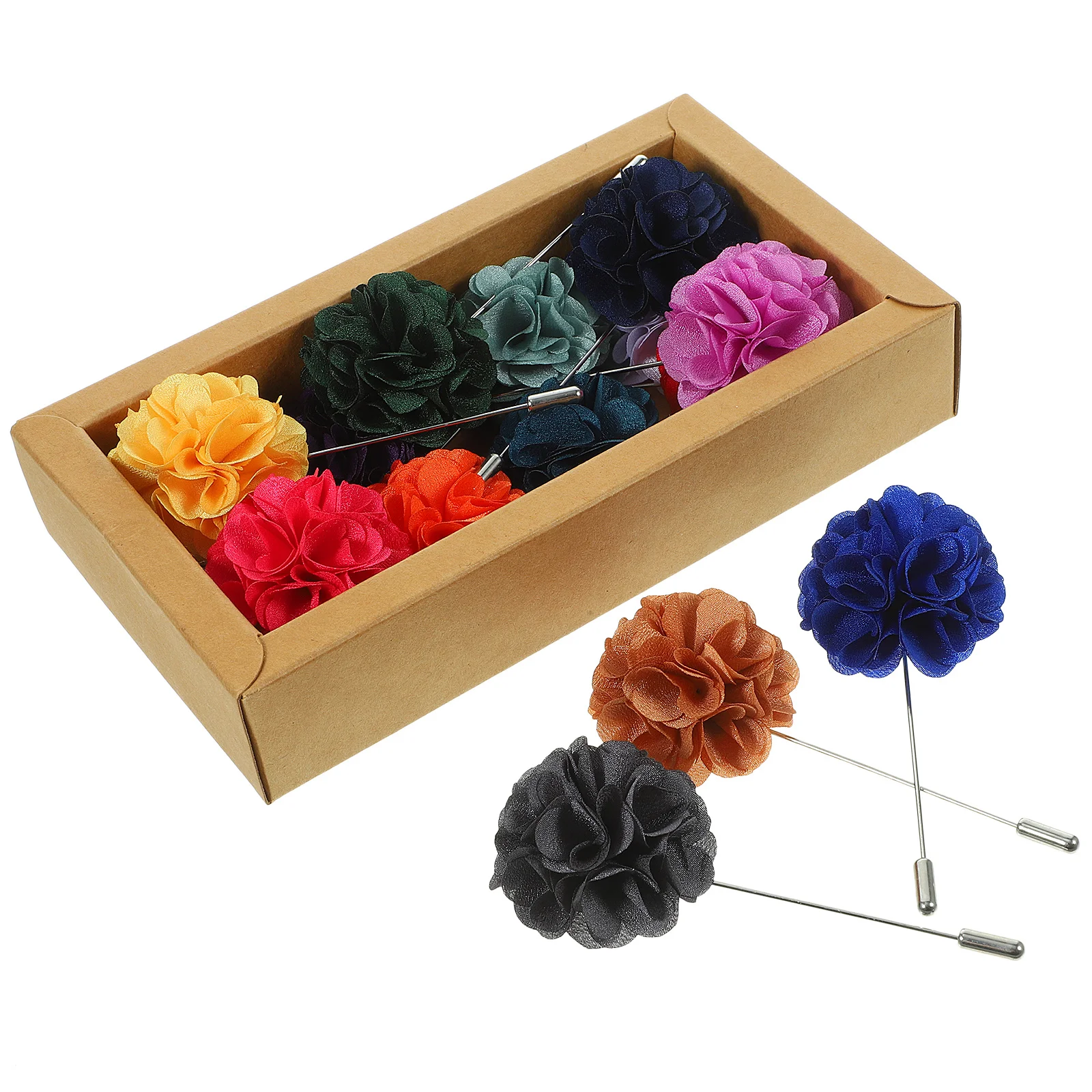 16 Stuks Mannen Pak Revers Pin Bloem Modellering Broche Elegante Kraag Broche Pak Corsage Decor Accessoire Revers
