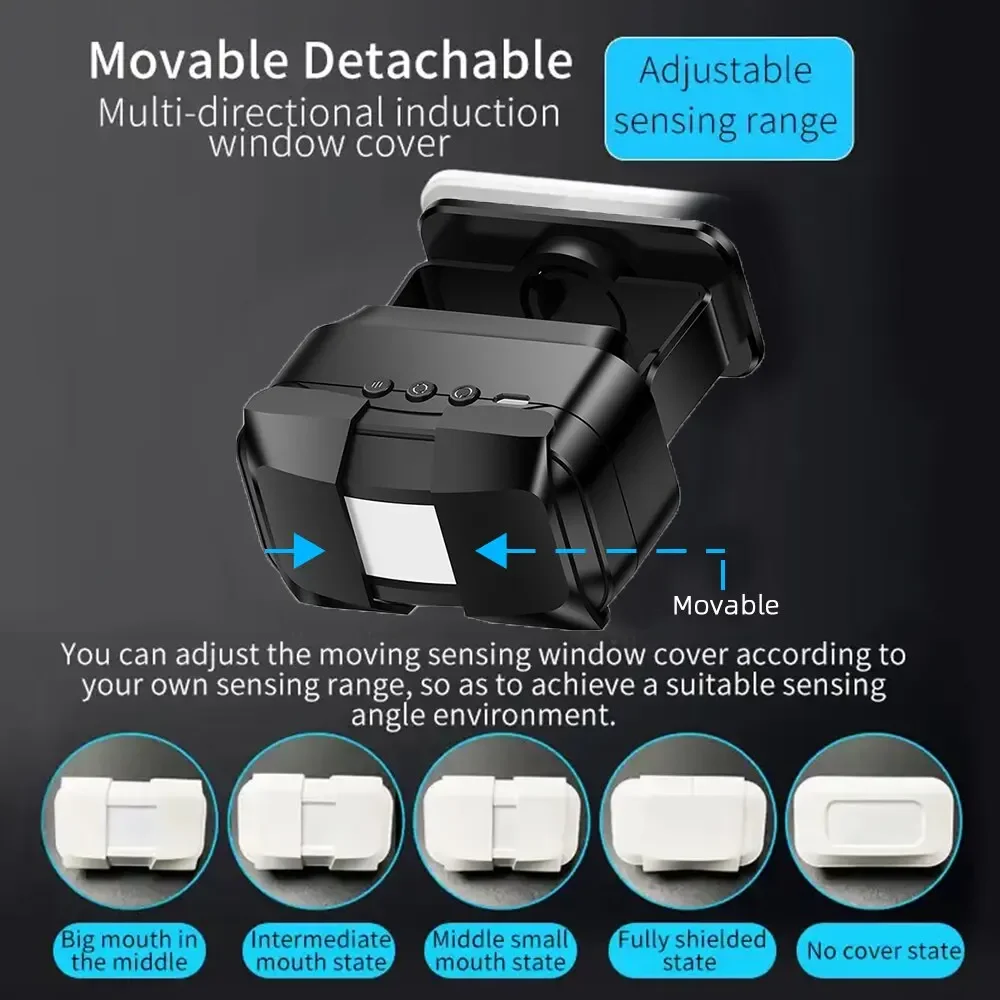 الأشعة تحت الحمراء التعريفي ترحيب جرس الباب صوت مخصص و 20 أغنية جرس الباب اللاسلكي الرنين PIR كاشف حركة إنذار مكتب متجر المنزل