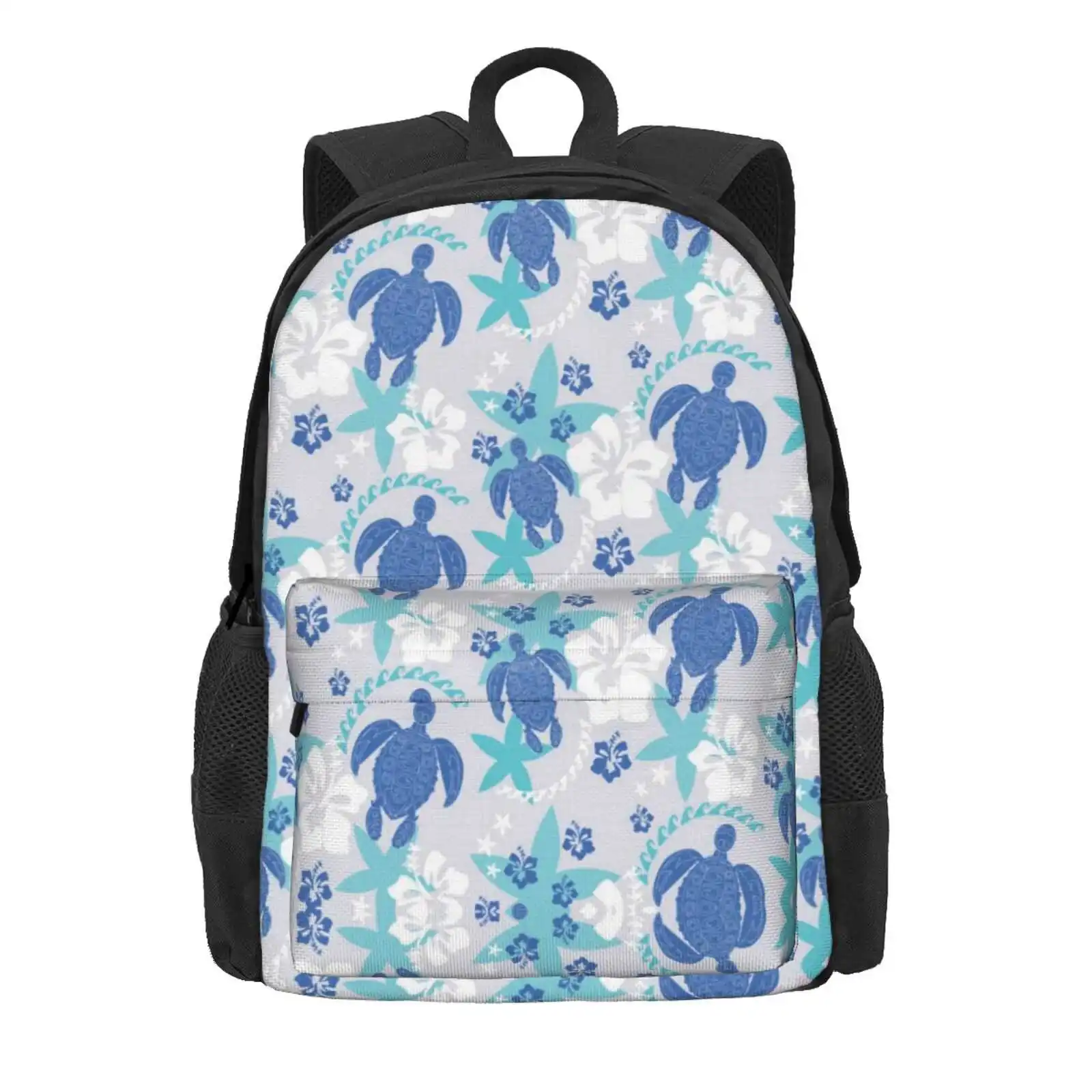 Aloha- Island Turtles Lagoon Blues Hot Sale Schoolbag Backpack Fashion Bags Colour Angel By Kv Made At No 37 Aloha Island