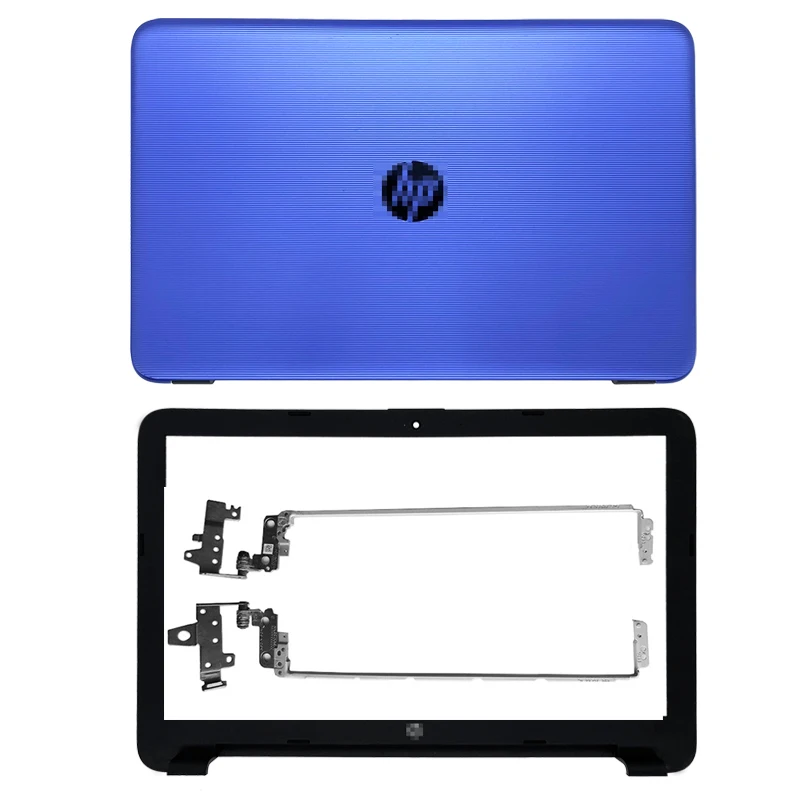 New For HP 250 255 256 G4 15-AC 15-AY 15-AF 15-BA  Laptop LCD Back Cover/Front bezel/LCD Hinges Top Back Case Shell Blue