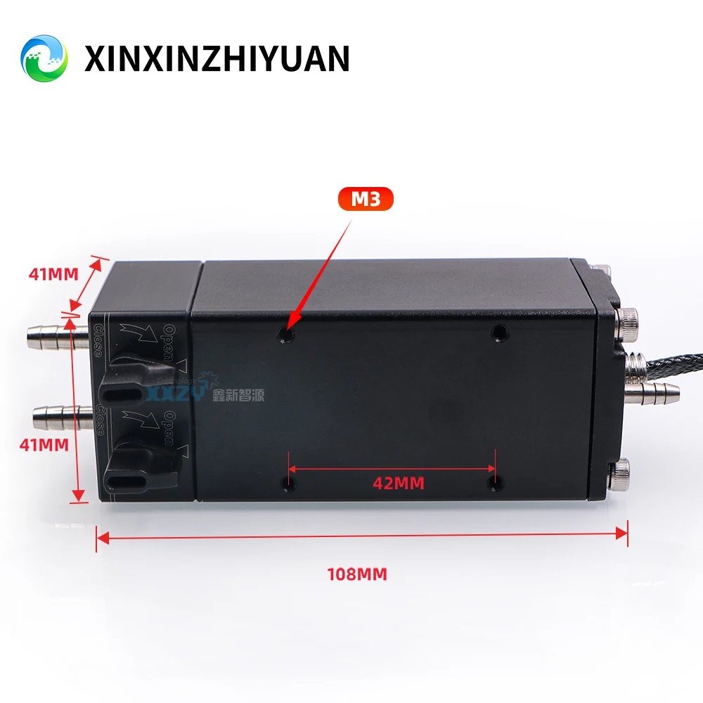 Inkjet Printer Metal Sub Ink Tank 41*41*108mm for UV Flatbed Printer Negative Pressure Ink Tank With Valve Ink Cartridge