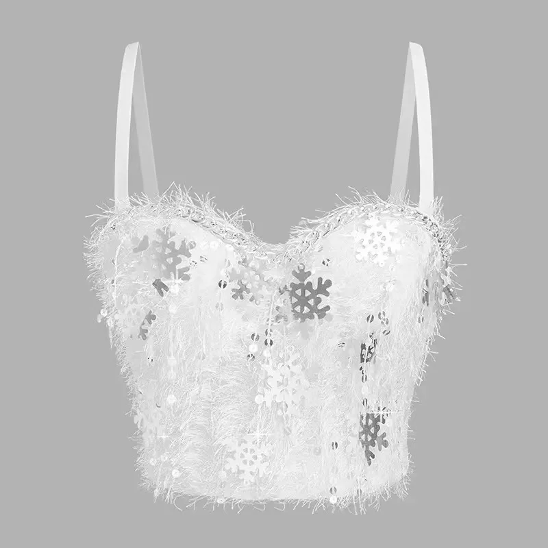 

French vest camisole women's three-dimensional flower camisole sexy lingerie small camisole tube top
