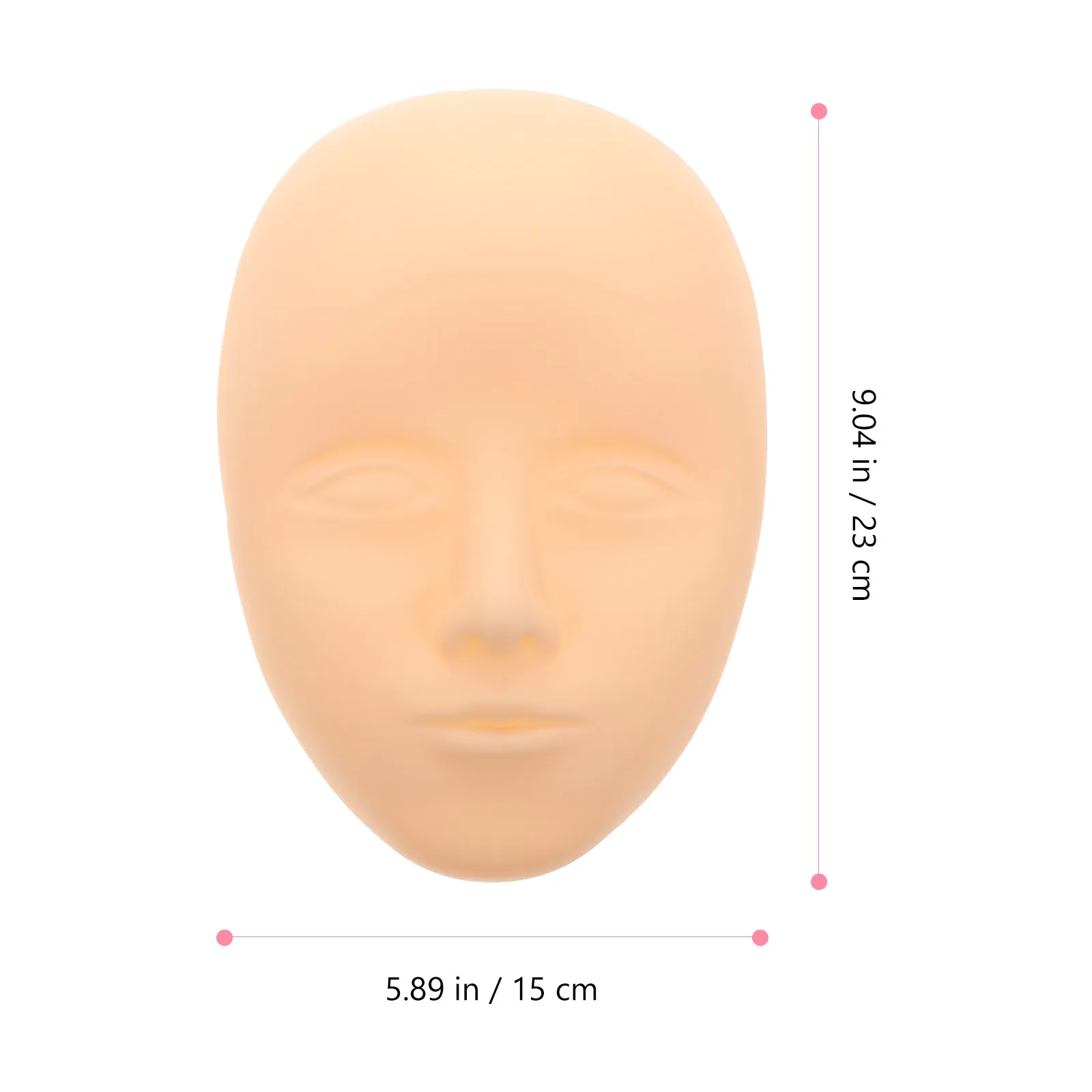 قطعتان من الجلد الصناعي المرن من السيليكون للتدريب على مكياج الحواجب، قاعدة وجه اصطناعية ثلاثية الأبعاد للوشم