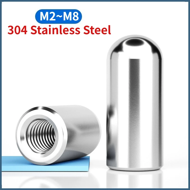 Beicai M2 M2.5 M3 M4 M5 M6 M8 304 Stainless Steel Round Guide Pillar Cylindrical Pin Internal Thread Perforated Pin Positioning