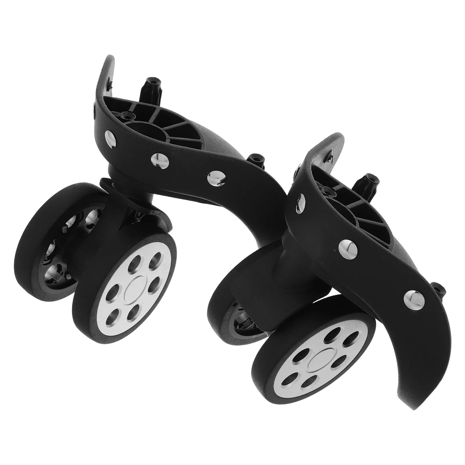 

2 Pairs Luggage Wheel Accessories Durable Abs Material Repair Suitcase Caster Wheels Travel Suitcases Shopping Trolley Wheels