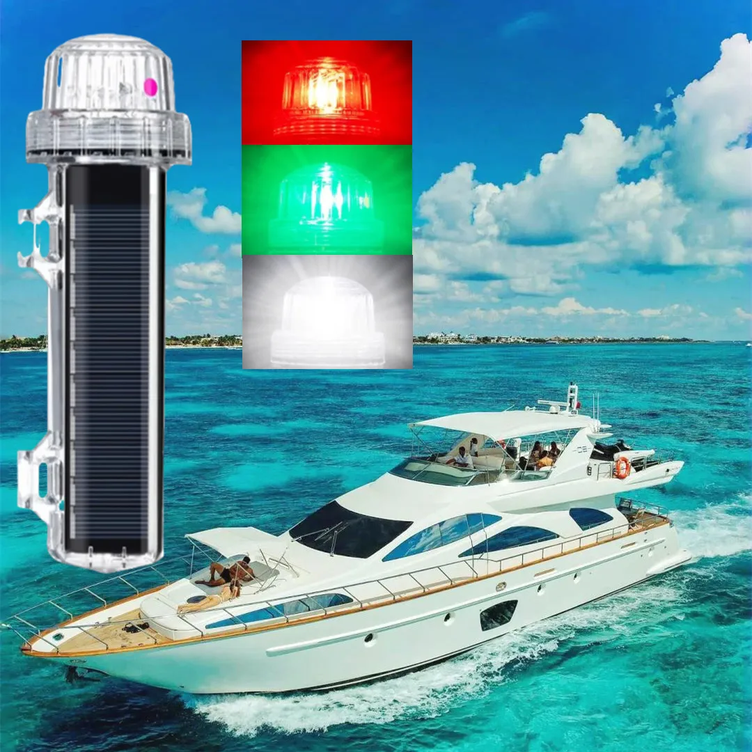 Solar Warning Light Waterproof Marine Navigation Signal Fishing Net Fishing Net Label Light Flash LED High Quality Accessories