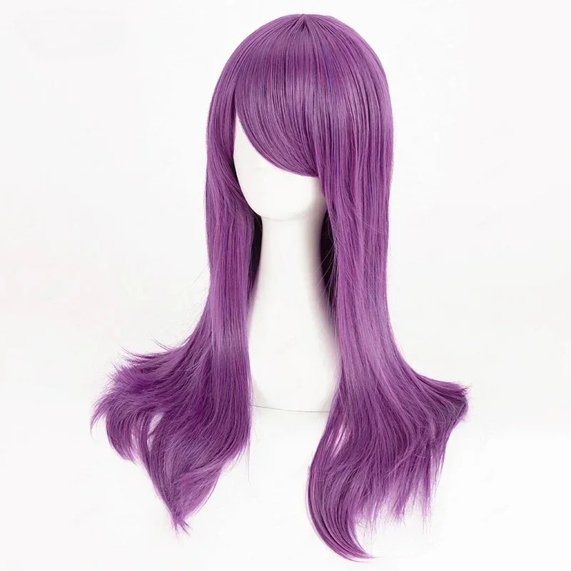 Anime Cosplay Kamishiro Rize Cosplay Wig 70cm Purple Rize Kamishiro Wigs Heat Resistant Synthetic Hair Wigs Halloween Party image 4