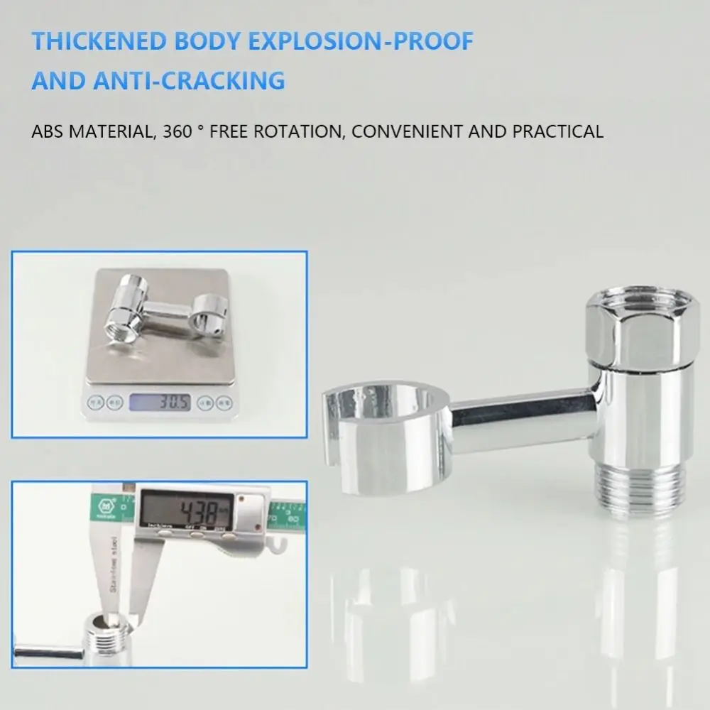 

Solid Brass Bidet Sprayer Holder No-Drill Design Rust Resistance Mixer Valve Easy Installation 360° Rotatable Bidet Fixing Base