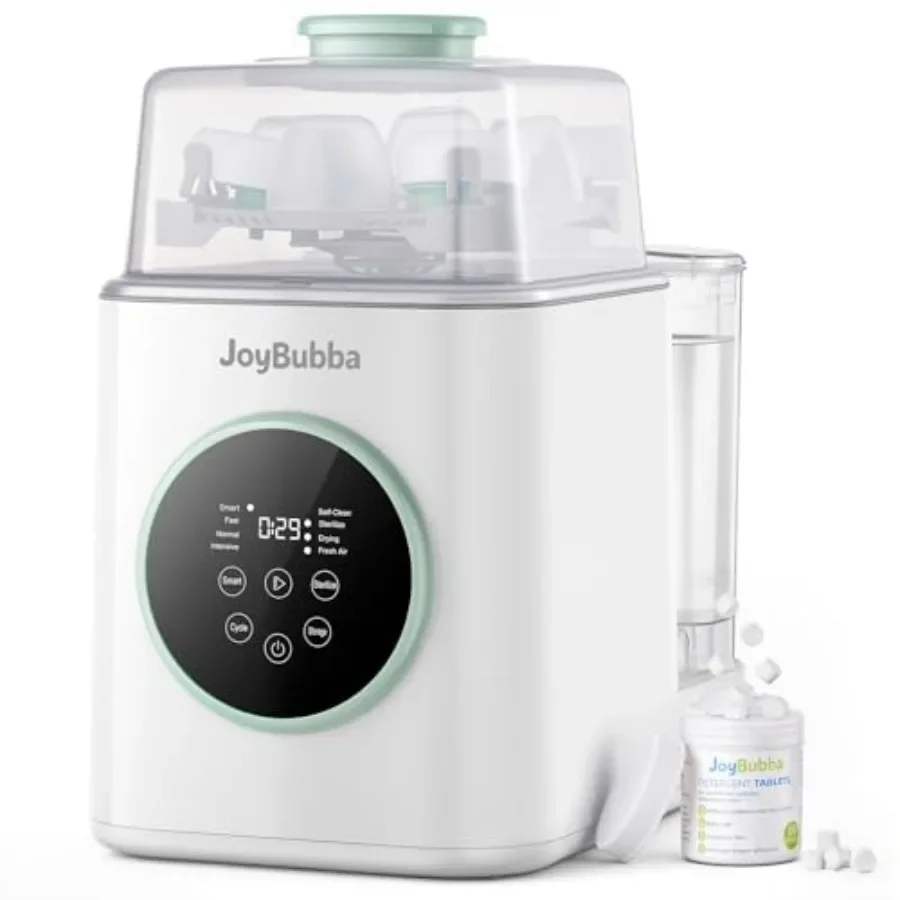 

Bottle Washer Sterilizer Dryer for baby feeding stainless steel white 19-min fast cleaning with 3 high-temp sterilization modes