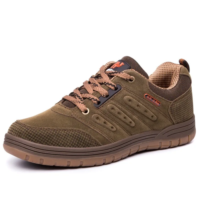 Men Western Cow Boots High Quality Trail-Perfect Adventure Men Climbing Shoes Outdoor Non Slip Durable Hiking Boots Man Sneakers