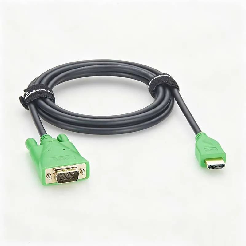 HDMI to VGA Video Conversion Cable for Connecting a Laptop to a Projector or Monitor for High-Definition Display