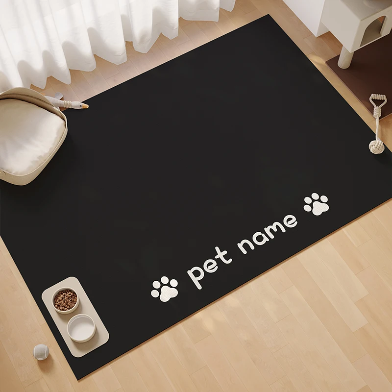 

VIKAMA Dirt Repellent Dog Food Mat Pet Food Mats for Floors Waterproof Wear-resistant Manageability Cat Mat Dog Bowl Mat