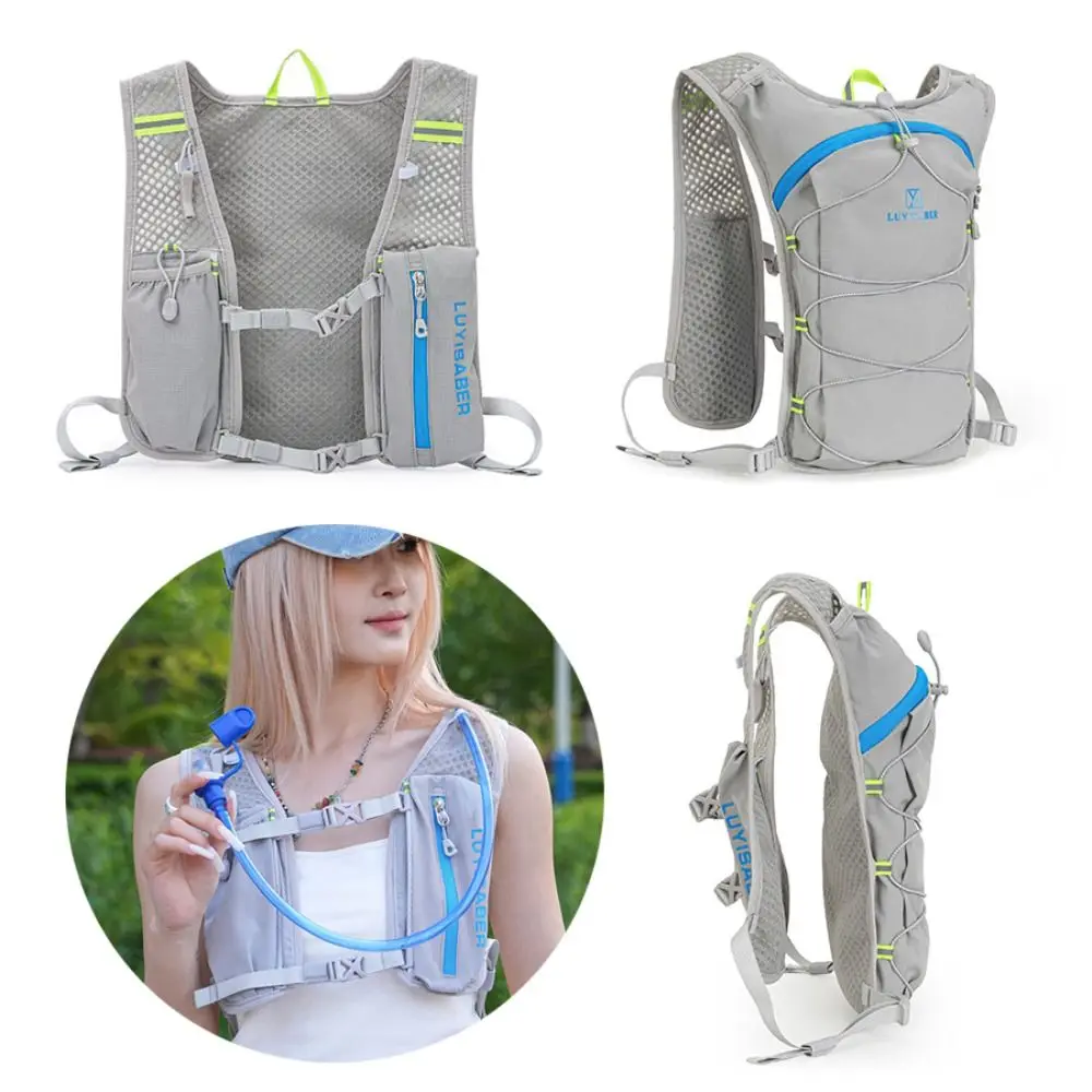 

С спасательным свистком, 2 л, увлажняющий рюкзак для марафона, дышащая сверхлегкая сумка для бега, светоотражающий жилет для гидратации, езда на велосипеде