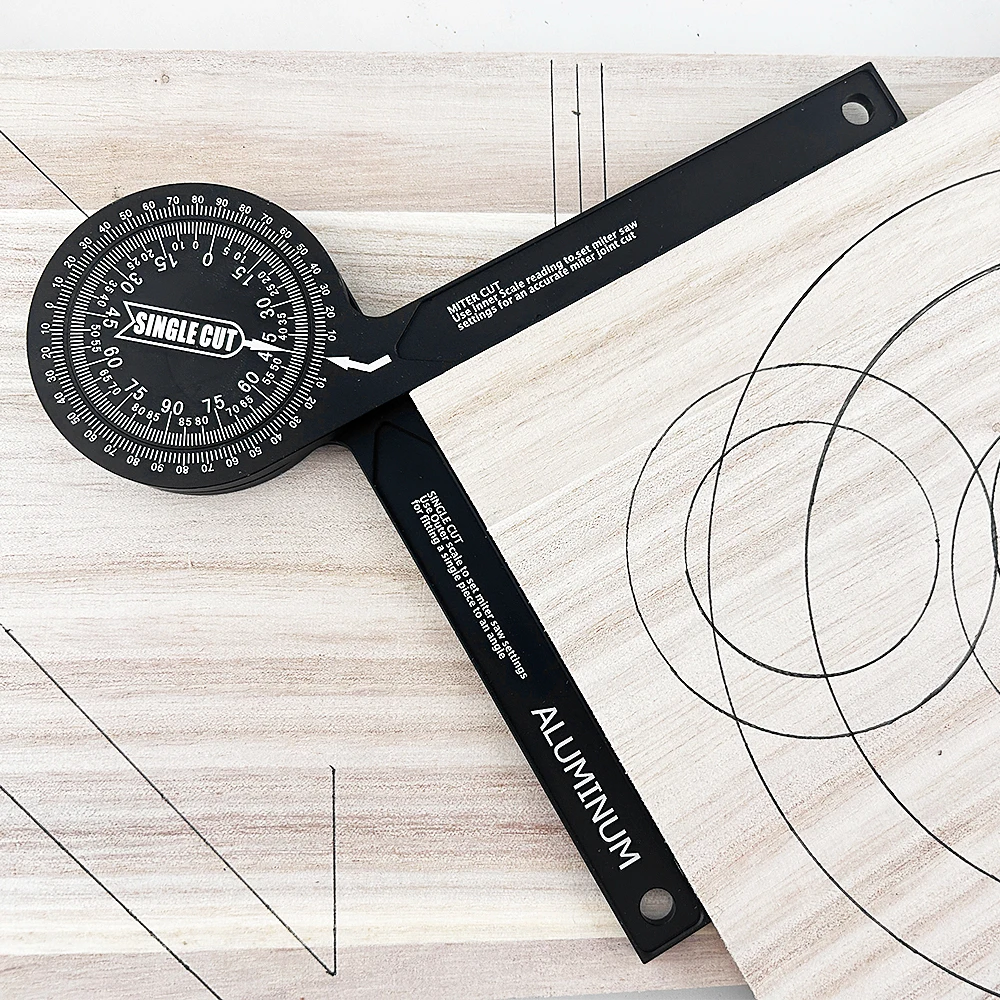 Imagem -05 - Mitra Saw Transferidor Angle Finder Precisão Laser Escalas Gravadas Gauge Canto Carpintaria Polegada Profissional