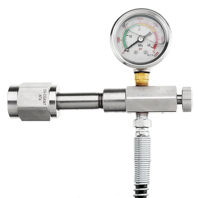 ABDJ-High Pressure Pipe 5000Pa Inflatable Valve, Inflatable With Precision Pressure Gauge 24 Inch Tube