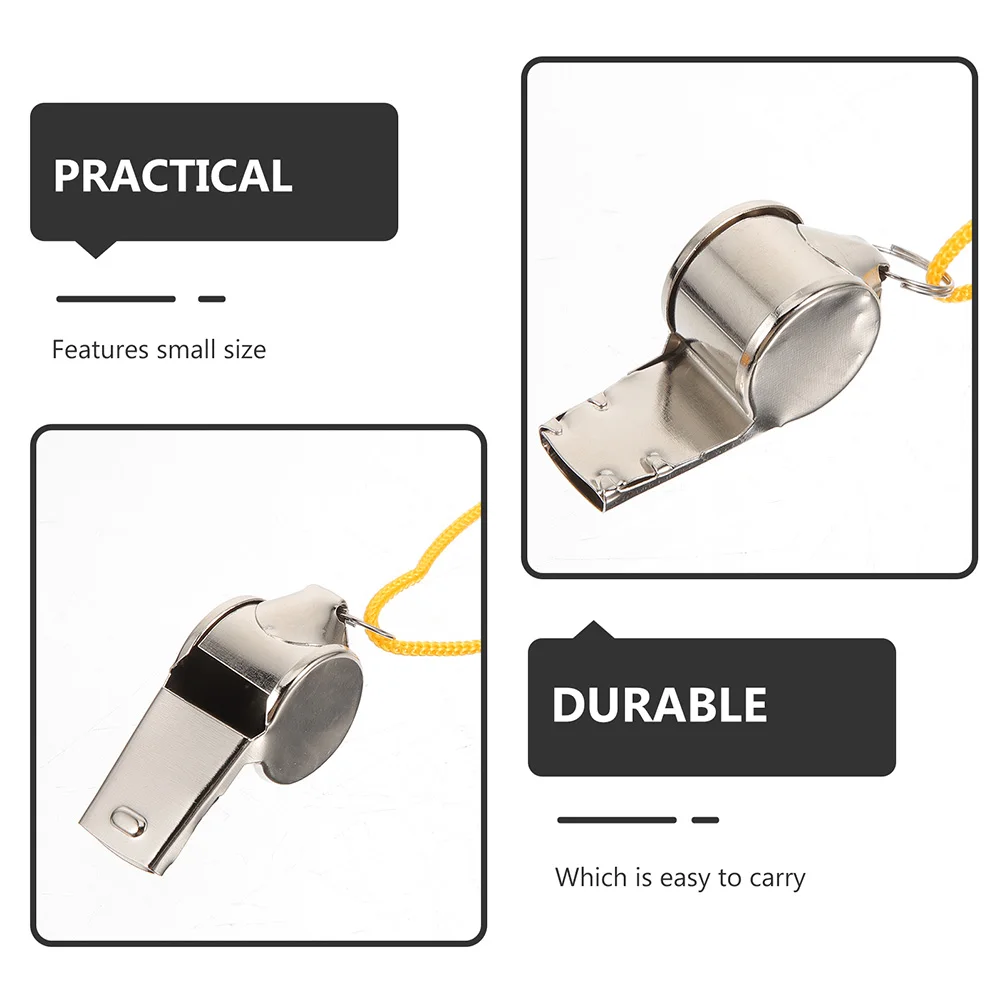 

Custom Whistle Lanyard Sports Safety Whistles Camping Signal Stainless Steel Fitness