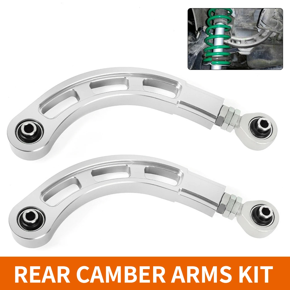 Bracci posteriori camber regolabili 2 pezzi Braccio camber di controllo superiore posteriore con cuscinetti per Mitsubishi Lancer 2008-2017 (CY/CZ) LCA023