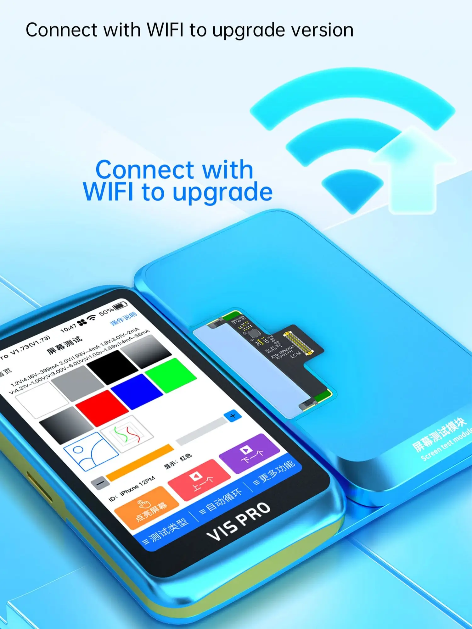 Módulo de prueba de pantalla JC JCID V1S PRO MV01 para iPhone X 11 12 13 14 15 Pro Max Plus MINI pantalla táctil módulo de prueba de función completa