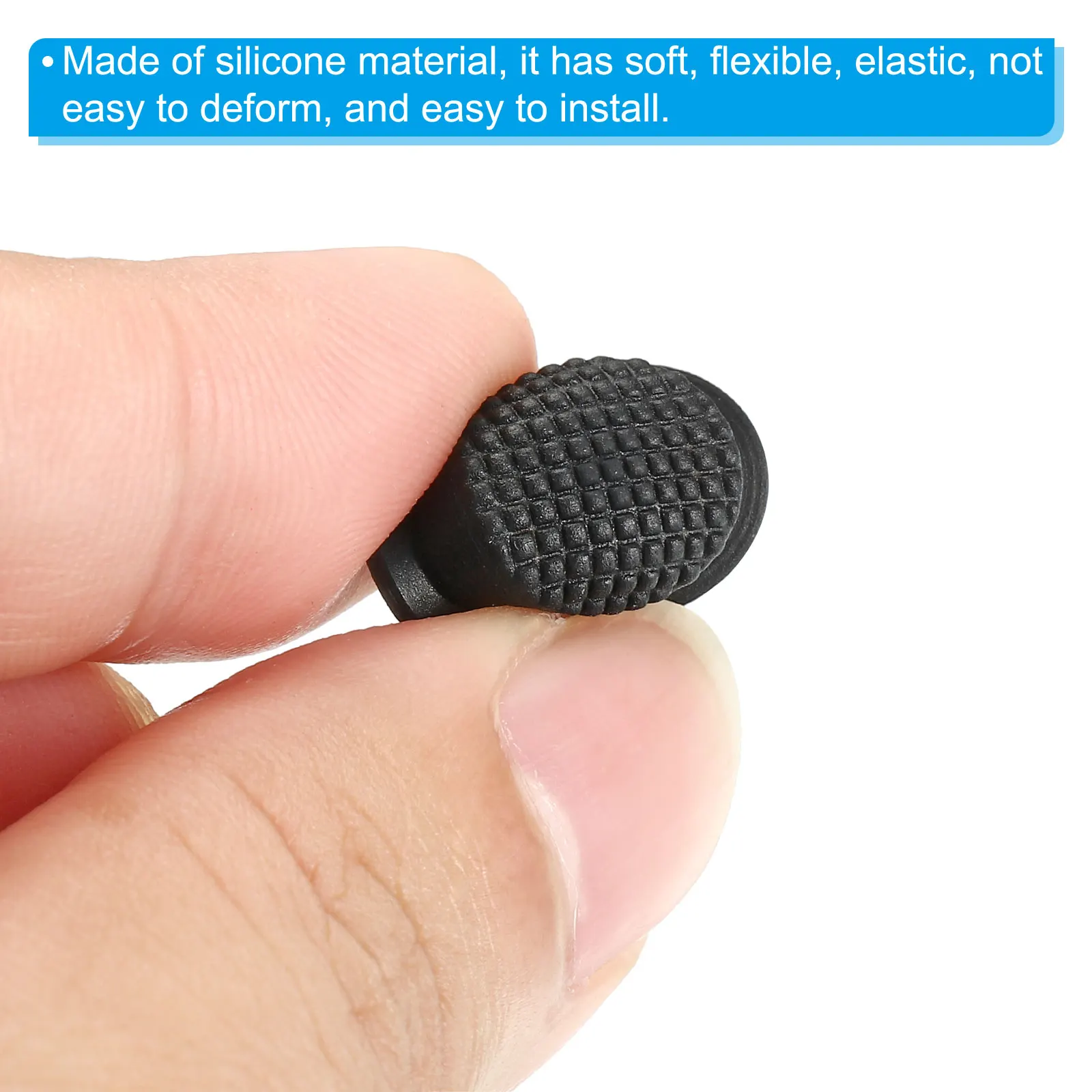 4/6/10Pcs 12.5/14.5/16mm Tail Switch Button Cap Soft Silicone Boot Cover LED Flashlight Switch Cap Rubber Pad for Electric Torch