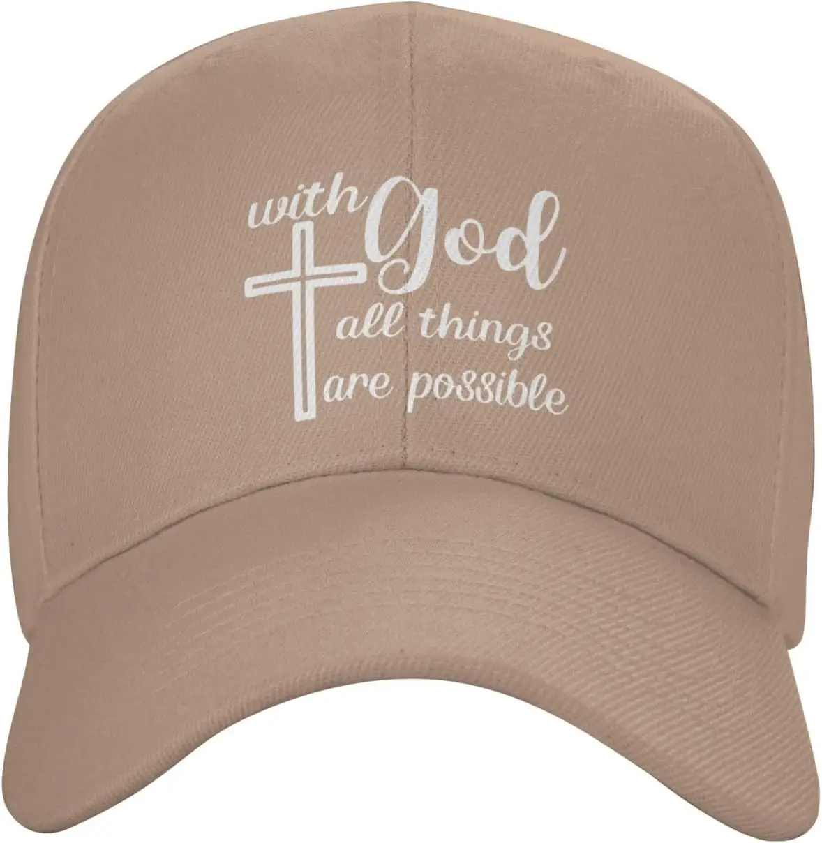 

with God All Things are Possible Baseball Hats for Original Classic Trucker Unisex Vintage Washed Adjustable