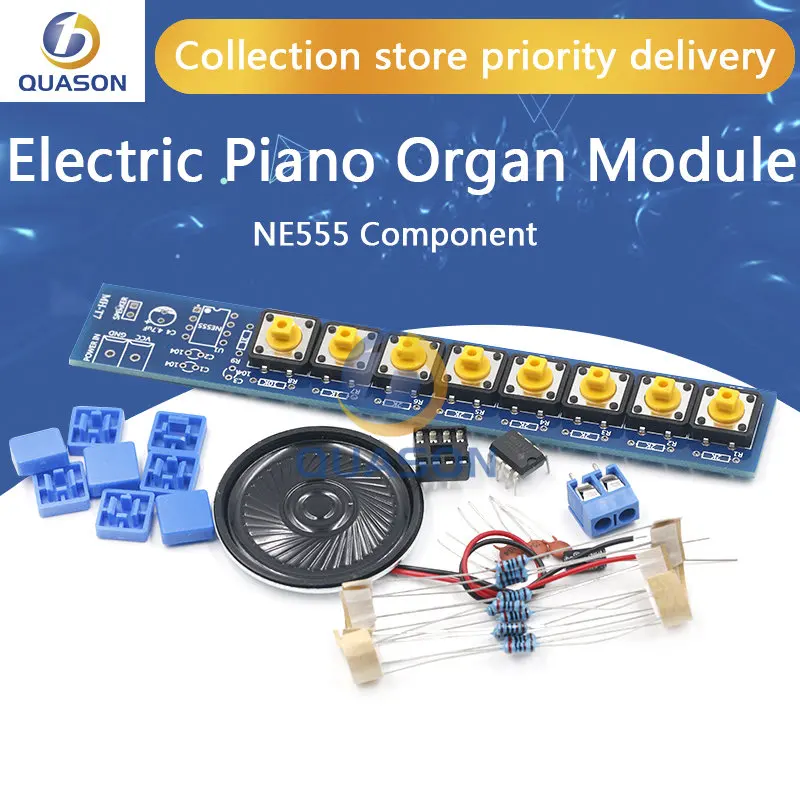 1set DIY Kit NE555 Component Electronics Electric Piano Organ Module