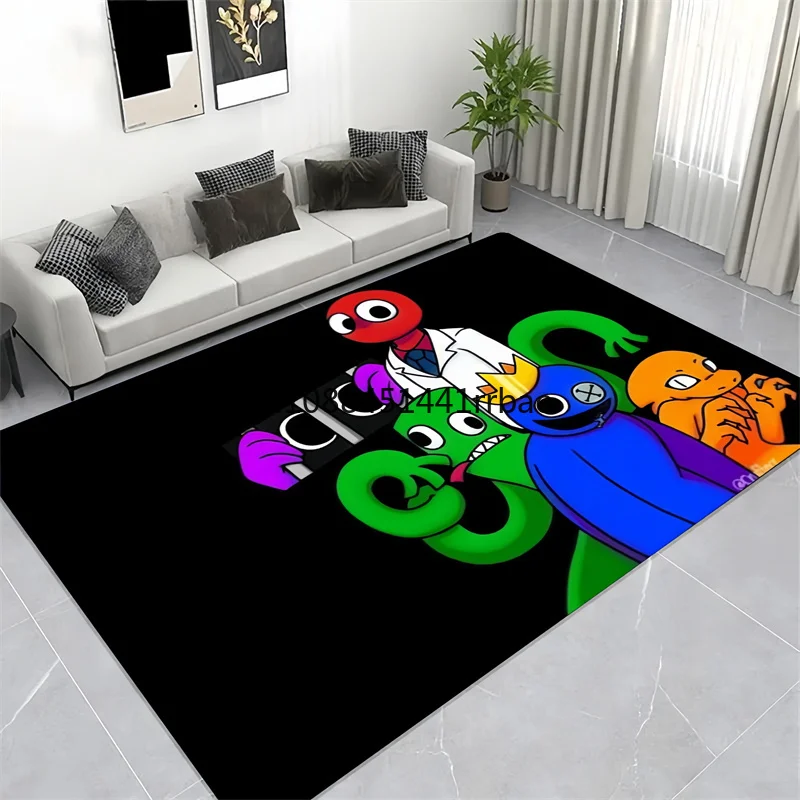 

Anime RR-Rainbow F-riends Poster Large Carpet,Living Room Bedroom Sofa Area Rug,Floormats,bath Mat,playmat