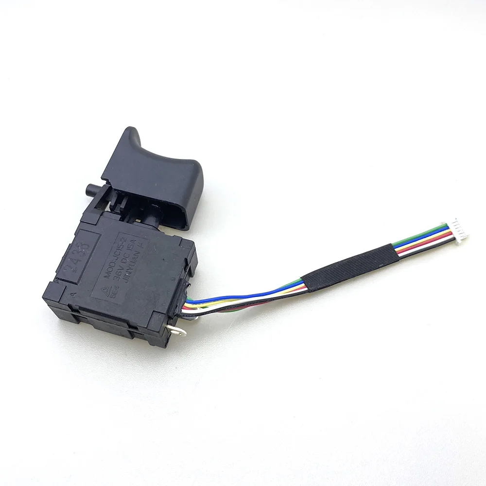 Cordless Electric Drill Dustproof Speed Control Push Button Trigger Switch MOD JC15-2 36V DC 15A 9mm 8.6mm Lithium Drill Switch
