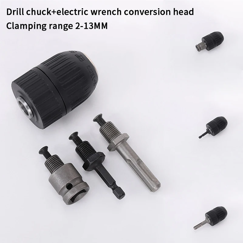 1pc Drill Converter Chuck Socket Multi-functional Hex Impact Driver Wrench Drill Bit Electric Screwdriver Extension Rod