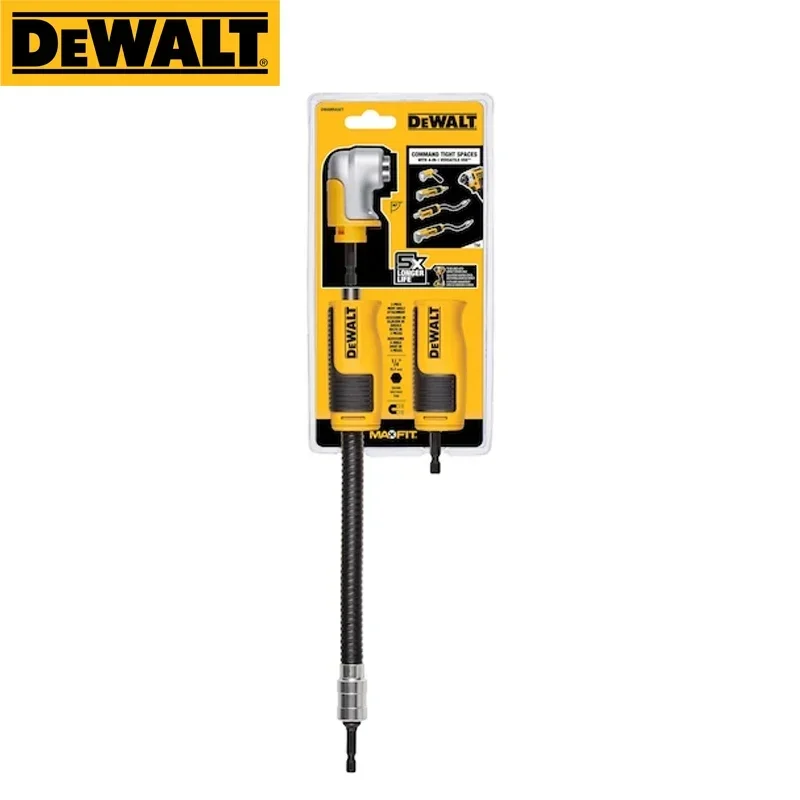 DEWALT DWAMRASET Right Angle Drill Adaptor FlexTorq 4-in-1 System Flexible Shaft 12-Inch DWARAFS 300MM hose adapter