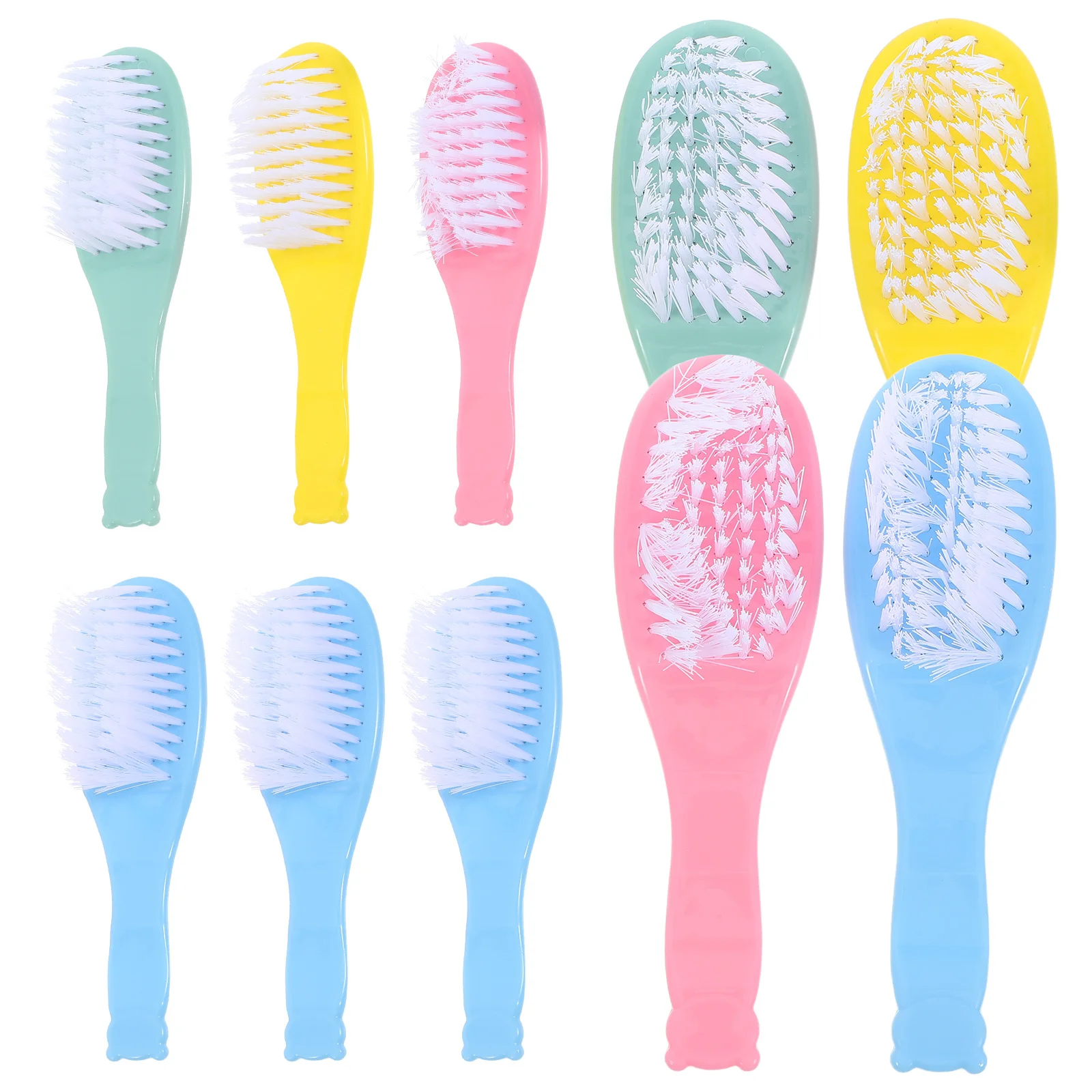 

10Pcs Comfortable Baby Brush Set Safe for Newborns Stimulates Blood Flow Ideal for Daily Infant Hair and Scalp Maintenance