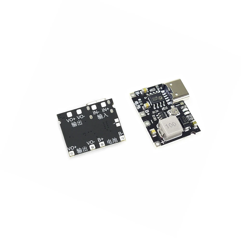 3.7v a 9v 5v 2a DC-DC step up boost módulo 18650 bateria de lítio placa de descarga de carregamento tipo-c módulo conversor de reforço dc
