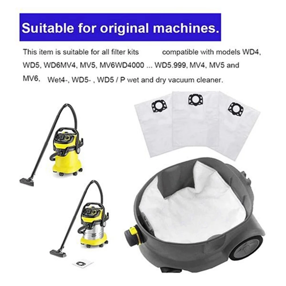 ABXHH для пылесоса KARCHER MV4 MV5 MV6 WD4 WD5 WD6 2,863-005.0 Запасные части для фильтра Hepa