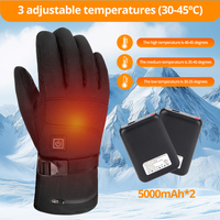 Heating Motorcycle Gloves Waterproof Motocross Guantes Glove Waterproof Touch Screen Rechargeable Heating Thermal Moto Guantes