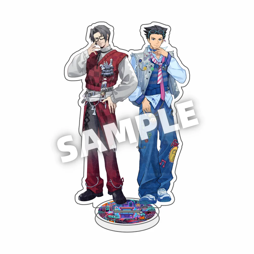 Ace Attorney Acrylic Standee Phoenix Wright Miles Edgeworth Maya Fey Anime Character Display Stand Figure Desk Collect Gift keyc