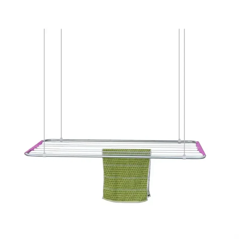 Wholesale Aluminum Extensible Towel Rack Lifting Ceiling Storage Air Balcony Drying Rack