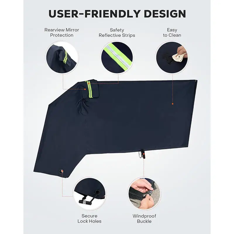 

1Pc Motorcycle Head Waterproof Raining Covers Bicycle Electric Bike Panel Dustproof Rain Snow Dust Sunscreen Cover