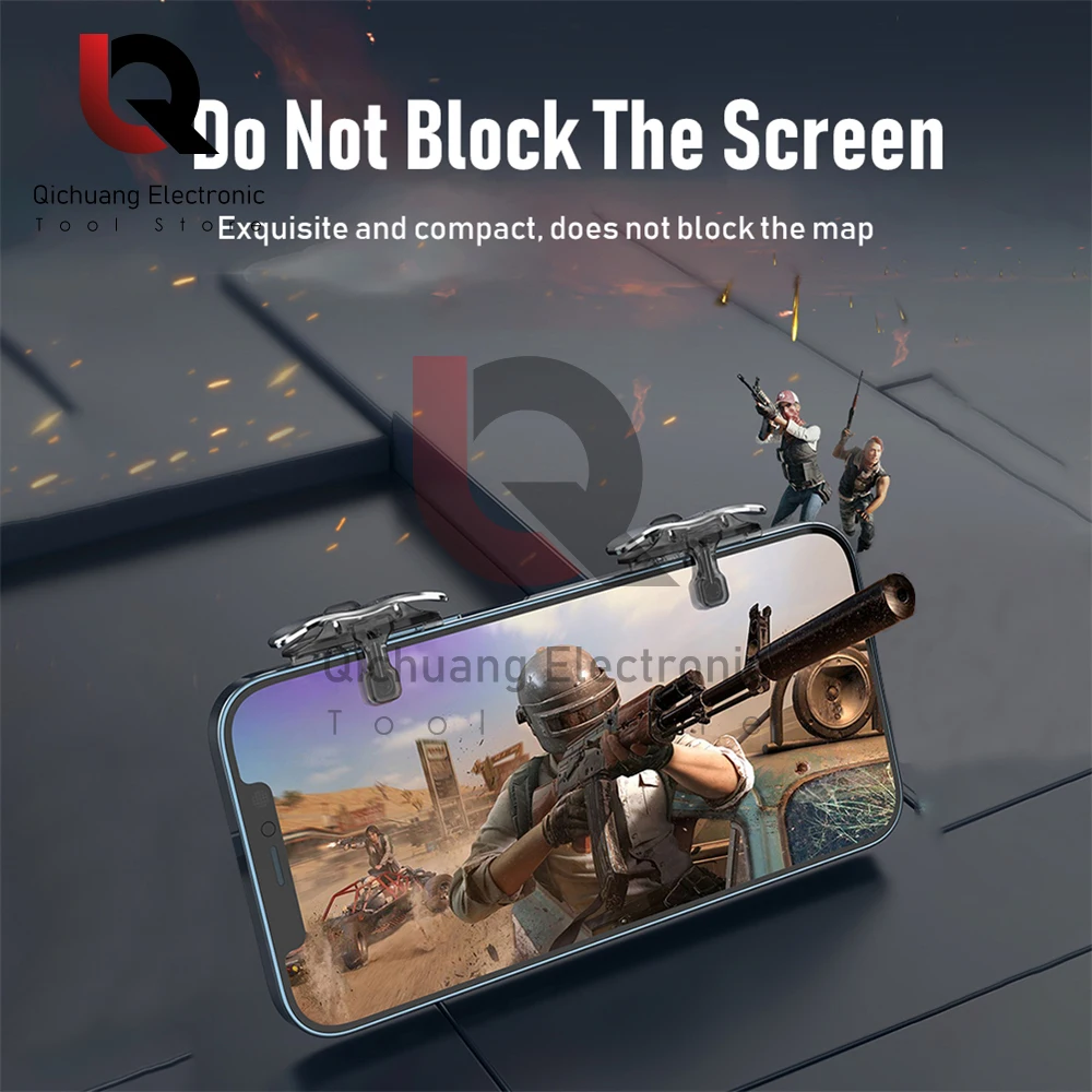 1 Pair X8 PUBG Mobile Game Controller Gamepad Trigger Aim Shoot Button L1R1 Game Shooter Controller Joystick For Smart Phone