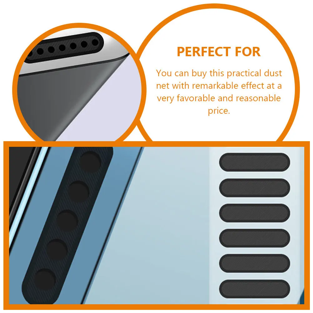 20 pcs Phone Speaker Dustproof Net Sticker Self-adhesive Loudspeaker Halloween Christmas New Year Classroom Teacher Protector