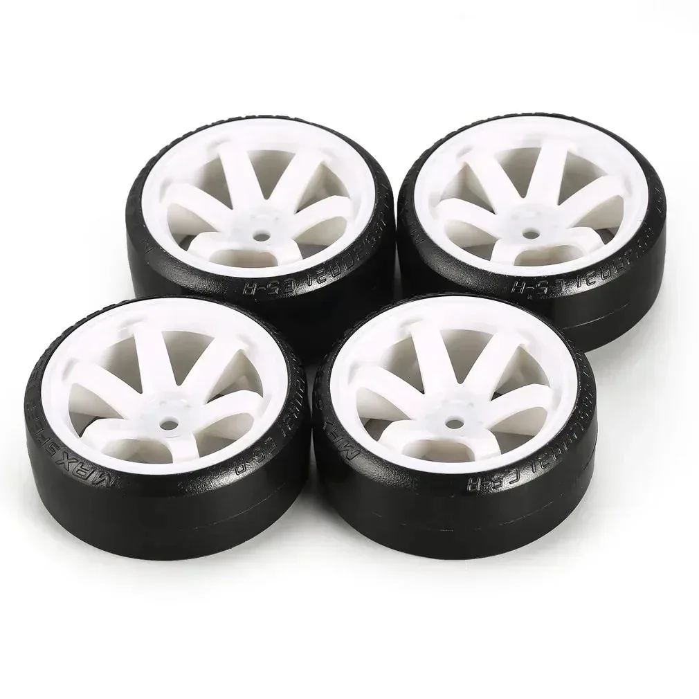 4 stuks 60mm 1/10 bandenwielset harde kunststof velgen voor RC auto Drift 3Racing HSP Tamiya DS5 Wltoys USUKANI Kyosho MST Yokomo