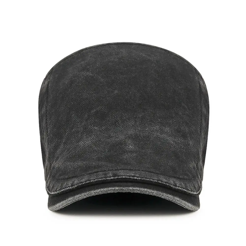Driving Golf Retro Denim Beret Hat Adjustable Baker Peaked Painter Hat Cotton Newsboy Hat Girl