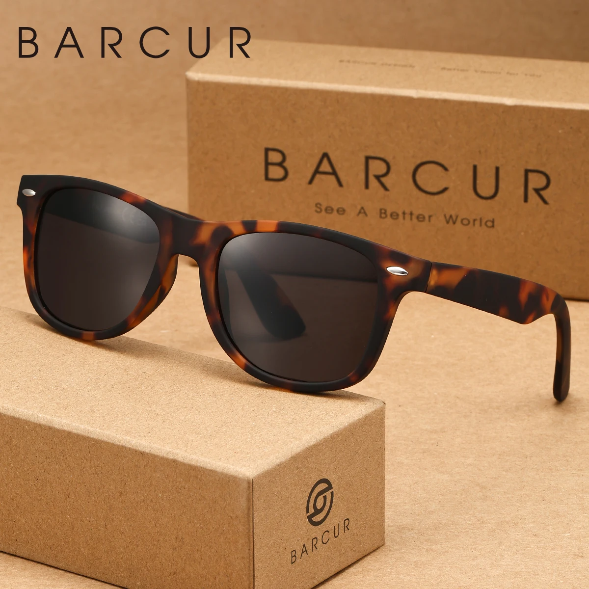 

BARCUR, 1 шт., женские солнцезащитные очки в матовой оправе с принтом, материал ПК, повседневный стиль, солнцезащитный крем для прогулок, путешествий, кемпинга, подарок, мужские очки