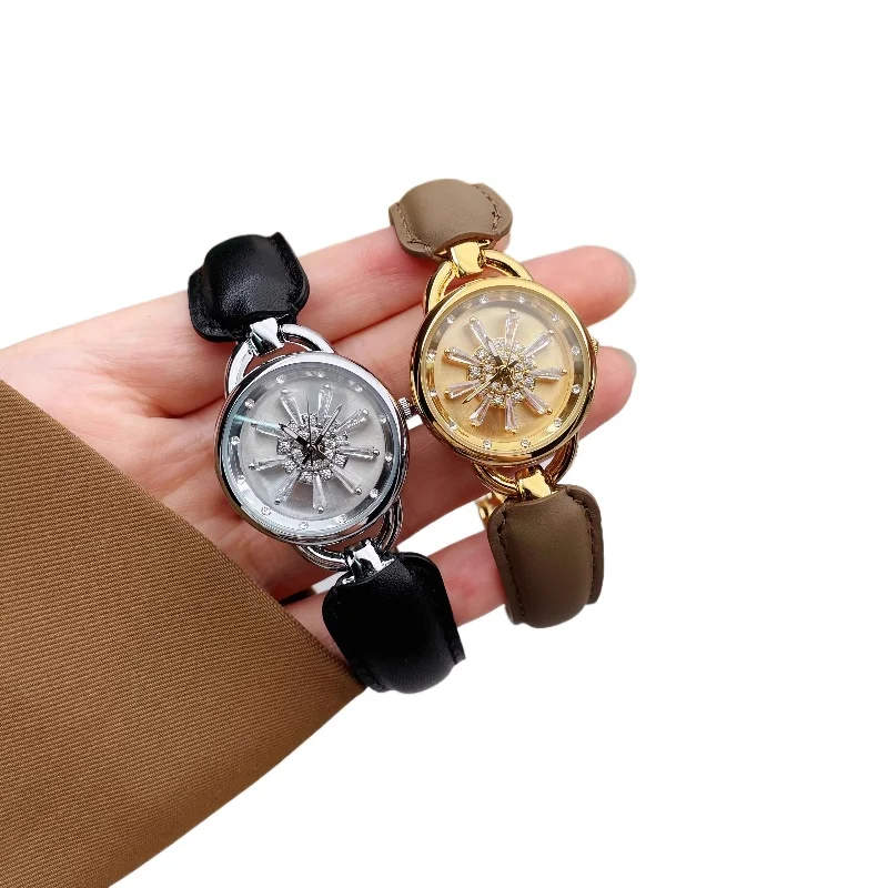 Classic Trend Ladies Watch Elegant Simple Retro Waterproof 2025 Quartz Watch Birthday Gift