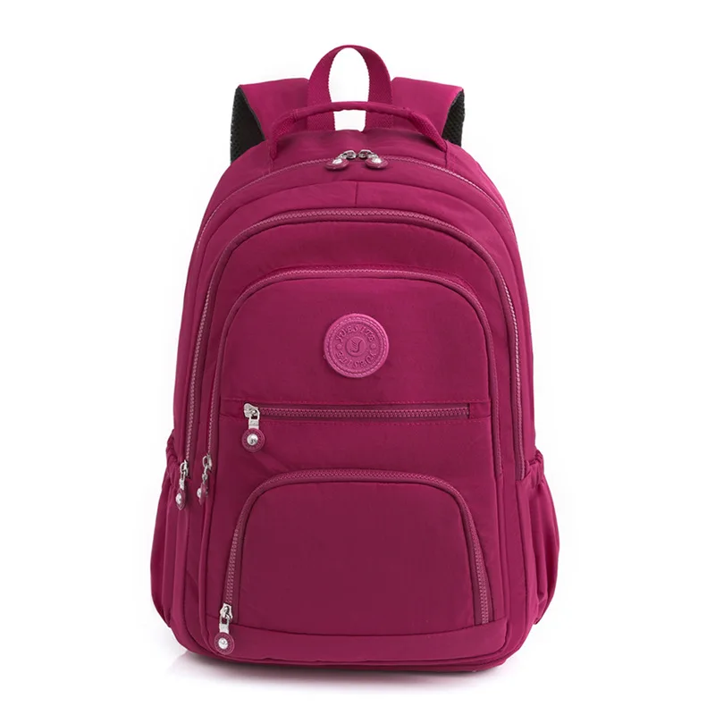 Mochilas de nailon impermeables para mujer, bolsa de viaje femenina, gran capacidad, mochila para ordenador portátil, mochilas escolares para niñas