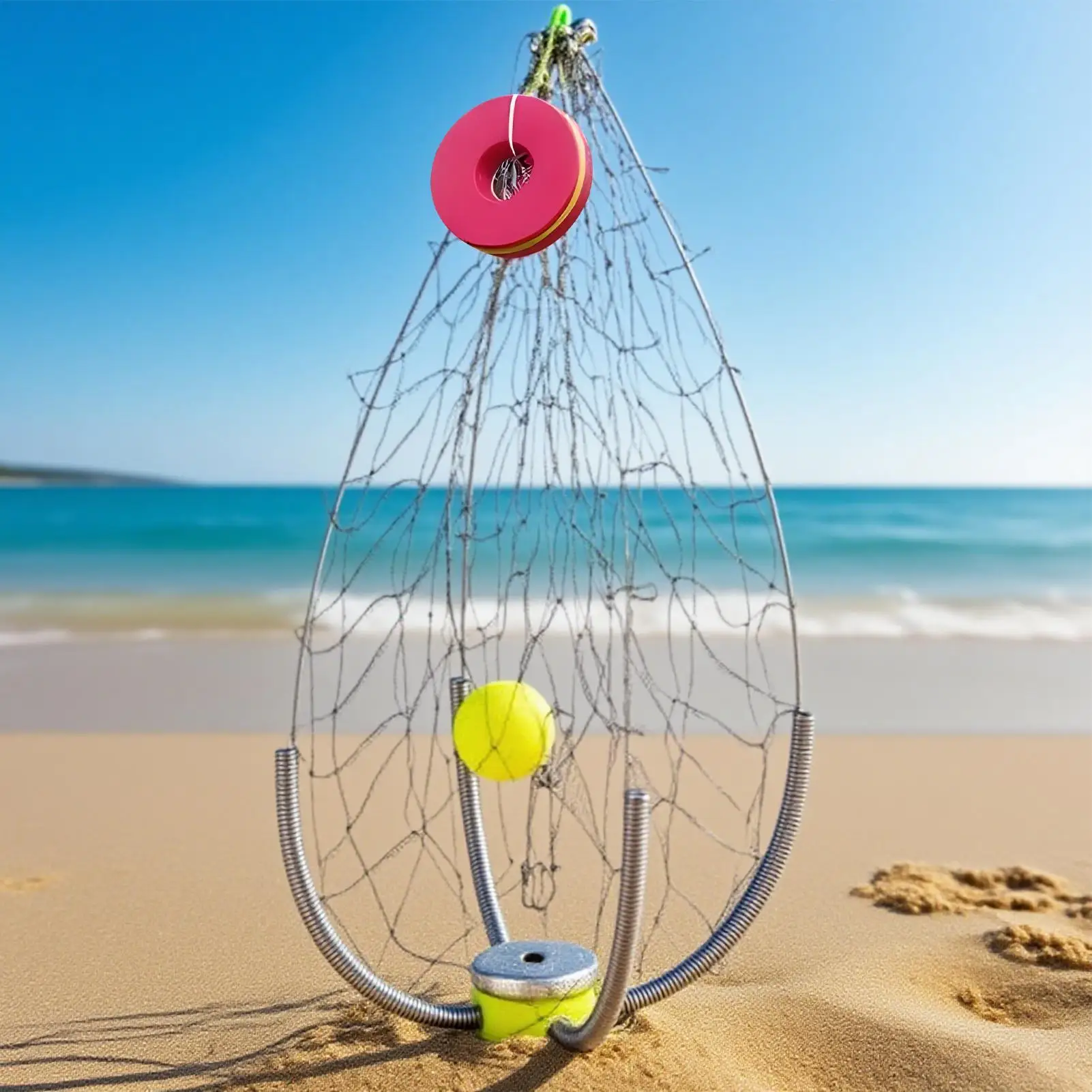 

NEW Automatic Crab Trap Fishing Foldable Design Fishing Net Cage Wide Coverage Automatic Open Closing Supplementary Crab Cage