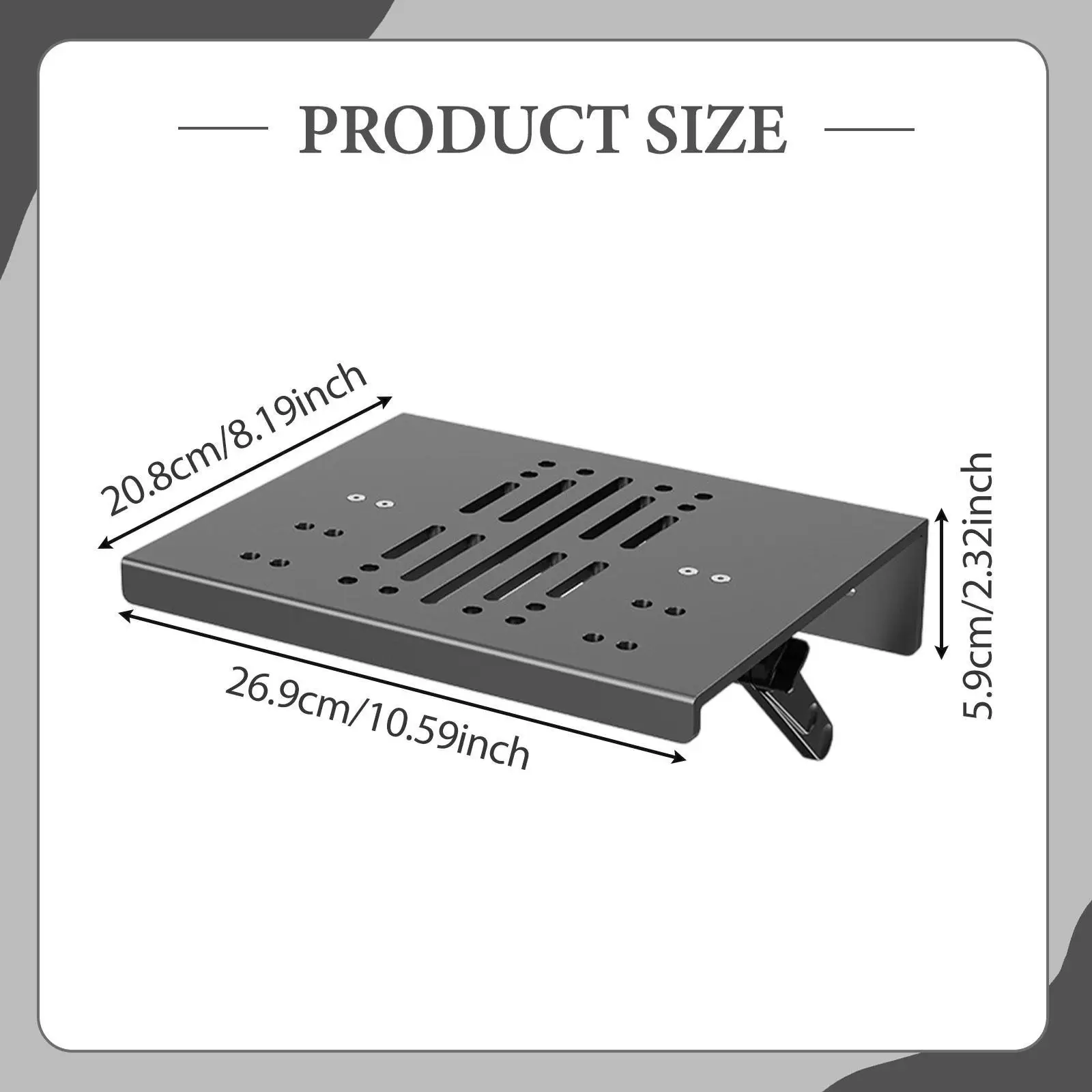 Projector Rack Wall Mount Adjustable Installation Stand Routers Shelf Holder for Bedside Game Entertainment